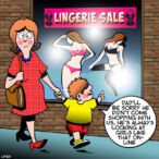 Lingerie cartoon