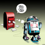 R2 D2 cartoon