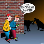 Cougars cartoon