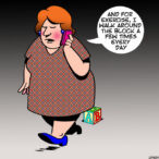 Walk around the block cartoon