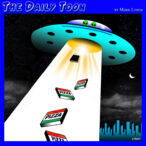 Flying saucer cartoon