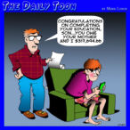 Education costs cartoon