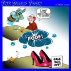 Woman's high heel shoes cartoon