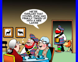 Scotland cartoon