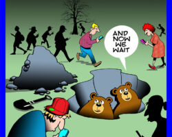social media cartoon