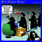 Angel of death cartoon