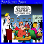 staring at phone cartoon