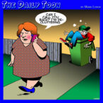 Rubbish day cartoon