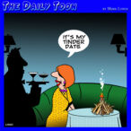 Tinder dating site cartoon