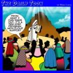 Cloud storage cartoon
