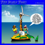 Desert island cartoon