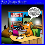 Lumber yard cartoon