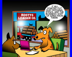 Lumber yard cartoon