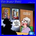 Plastic surgery cartoon