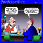Cheating cartoon