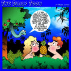 Forbidden fruit cartoon