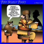 Raccoon tail cartoon