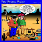 Wild West shootout cartoon