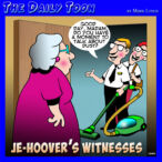 Door to door salesman cartoon