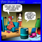 Artifisial intelligence cartoon