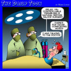Nervous surgeon cartoon