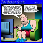 Performance enhancing drugs cartoon