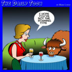 Bison cartoon