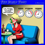 Coronavirus clock cartoon