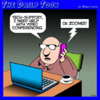 Zoom meetings cartoon