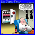 Wine cellar cartoon
