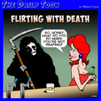Flirting cartoon