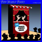 Puppet show cartoon