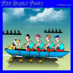 Rowing cartoon