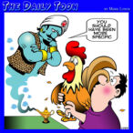 Genie in a bottle cartoon