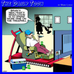 Treadmill cartoon