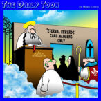 Rewards card cartoon