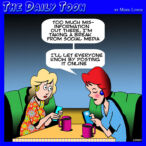 Fake news cartoon