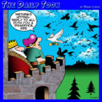 Carrier pigeon cartoon