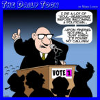 Voting cartoon