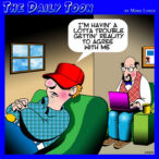 Conspiracy theorist cartoon