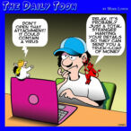 Computer virus cartoon