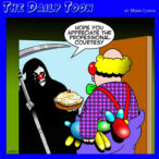 Death of a clown cartoon