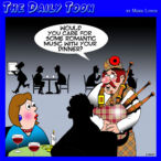 Bagpipes cartoon