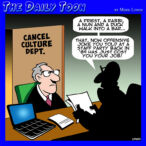 Cancel culture cartoon