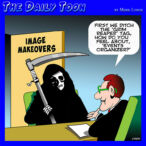 Events organizer cartoon