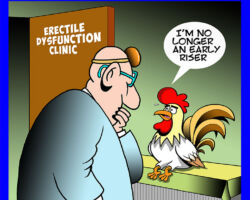 Erectile dysfunction cartoon