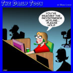 Call center cartoon