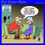 Retirement home cartoon