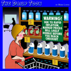 Inflated prices cartoon