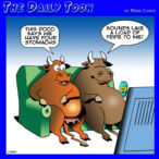 Cows stomach cartoon